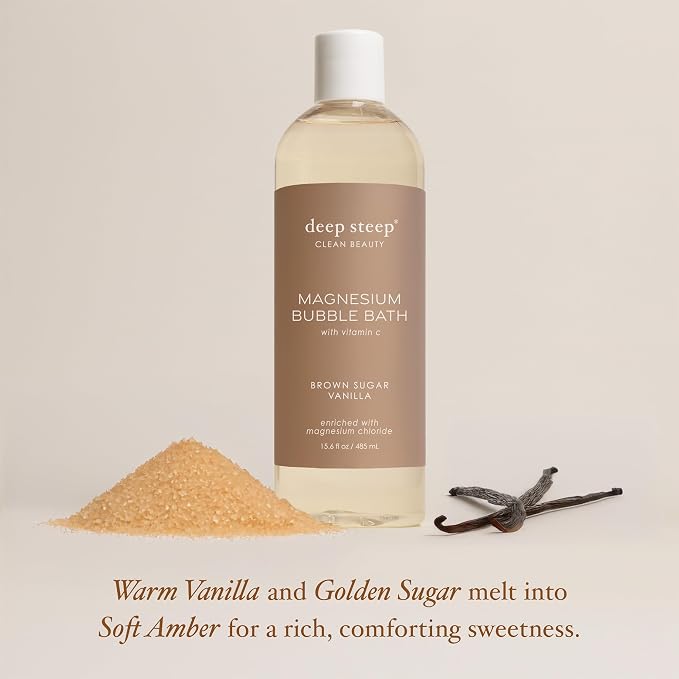 Deep Steep Magnesium Bubble Bath, 15.6 oz – Foaming Soak - Image 3