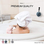 Loofah Sponge Bath Sponge for Women Men 4 Pack - Image 6