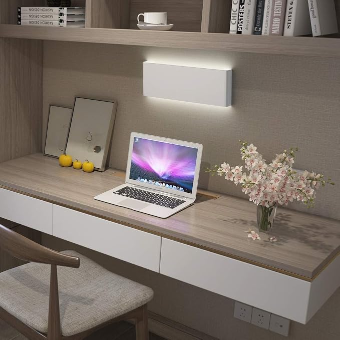 Aipsun 15.75in Matte White Modern Vanity Light Up and Down LED Vanity Light - Image 5