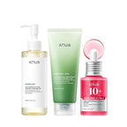 Anua 3-Step Glass Skin Beginner Set, Oil Cleanser and Face Wash by Anua