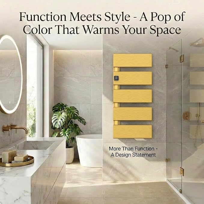 Electric Towel Warmer, Heated Towel Rack - Image 6