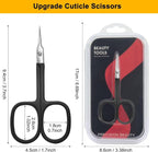 CGBE Cuticle Scissors Extra Fine Curved Blade, Super Slim Manicure Scissors - Image 6