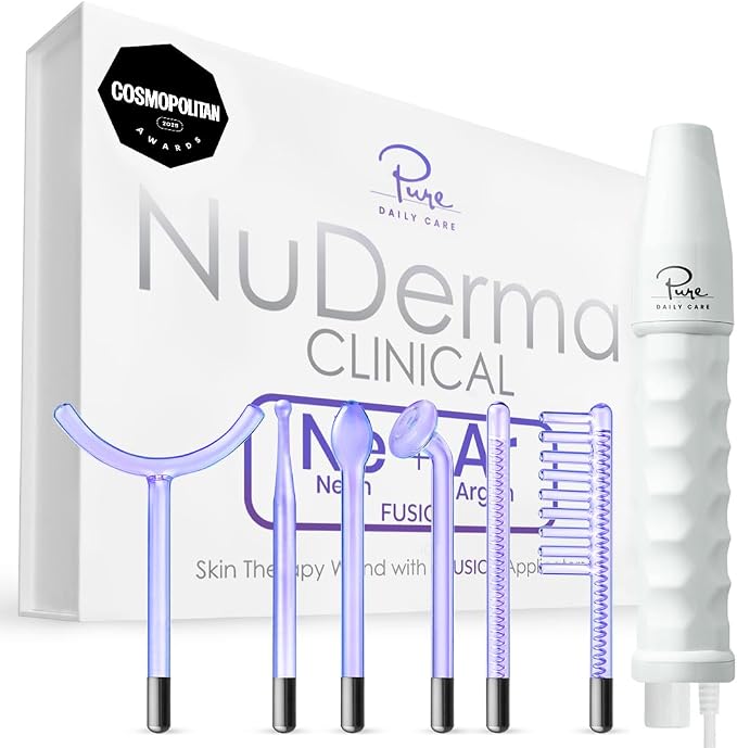 Pure Daily Care NuDerma Clinical Portable Skin Therapy Wand, Machine by PureDailyCare