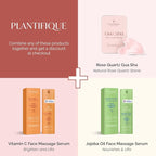 PLANTIFIQUE Rose Quartz Gua Sha Tool – Anti-Aging Face Massager & Jawline Shaper - Image 3