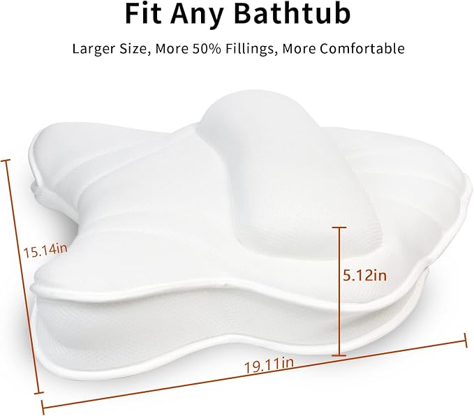 Poemland Extra Thick Large Bath Pillow - Image 3