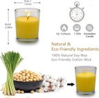 Small Citronella Candles Outdoor and Indoor Soy Wax Votive Candles - Image 7