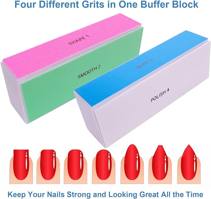 4 Way Nail Buffer Block, Nail Shine Buffers Blocks Files - Image 4