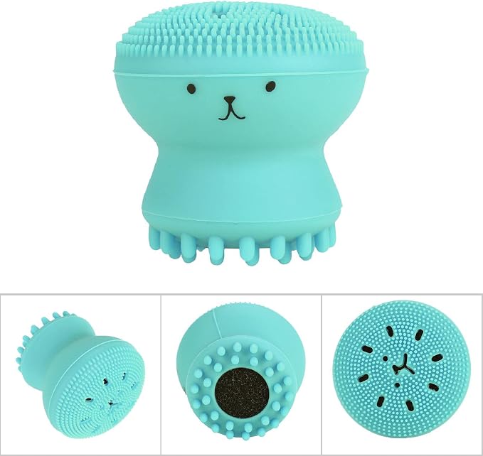Facial Cleansing Brush Jellyfish Face Brush Exfoliating Face Brush Massaging - Image 6