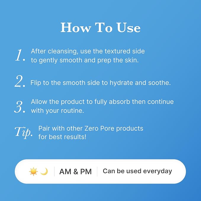 medicube Toner Pads Zero Pore Pad Mild 2.0 | Gentle Calming Toner Pad - Image 6