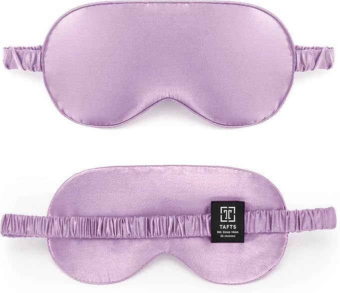 TAFTS Silk Sleep Mask - 22mm 100% Pure Mulberry 6A Silk & Blindfold by Tafts