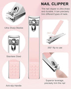 Cuticle Trimmer with Cuticle Pusher and Nail Clipper - Image 5