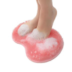 Shower Foot and Back Scrubber Mat, Wall Mounted Shower Foot Scrubber by EASKITE