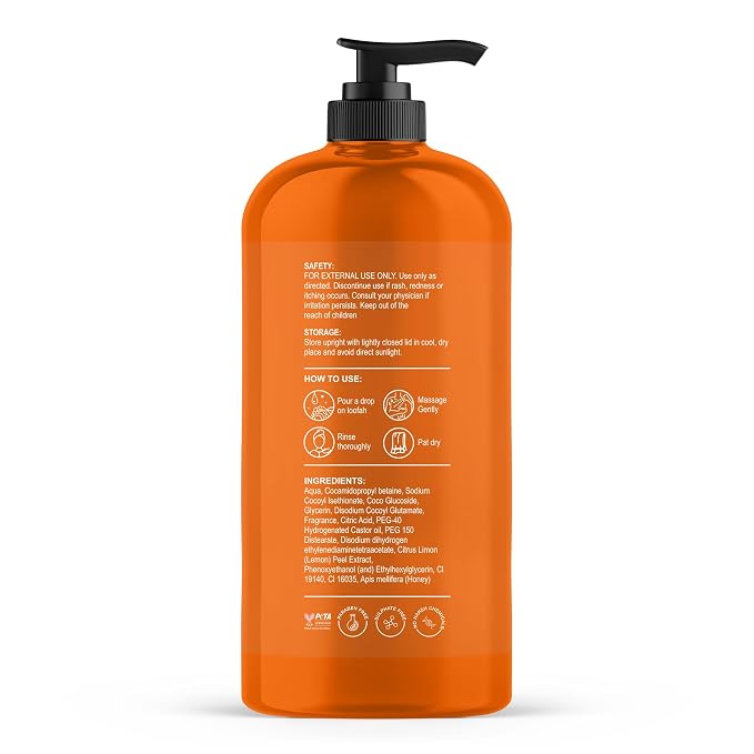 Botanic Hearth Mandarin Orange & Honey Body Wash – Refreshing Shower Gel - Image 2