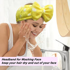 Shintop Sweet Super Soft Caroset Polka Dots Wash Cosmetic Headband Hairlace - Image 6