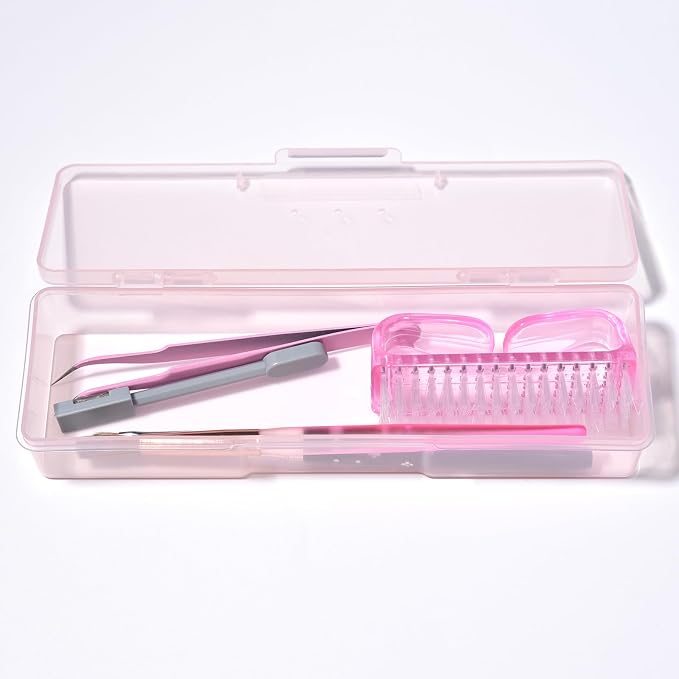 4Pcs Transparent Storage Boxes For Nail Tool Professional Pedicure Manicure - Image 3
