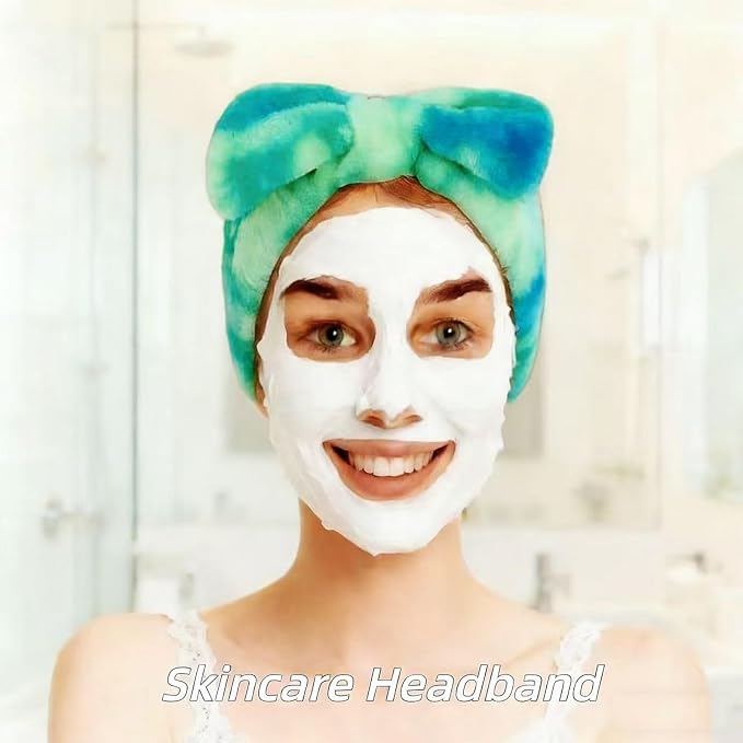 7 Pcs Spa Set, Facial Headband and Wristband Set, Skincare Accessories - Image 3