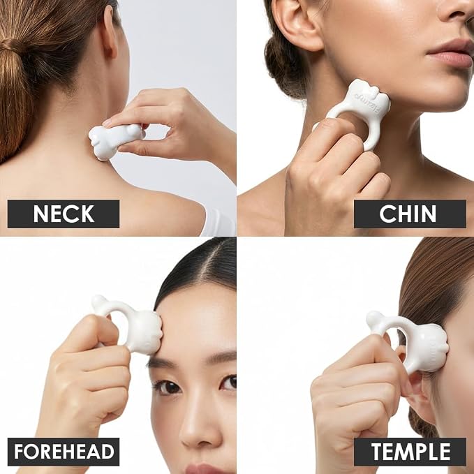 Ring Gua Sha Fascia Tool. Face & Body Massager – Non-Toxic Clay Ceramic - Image 3