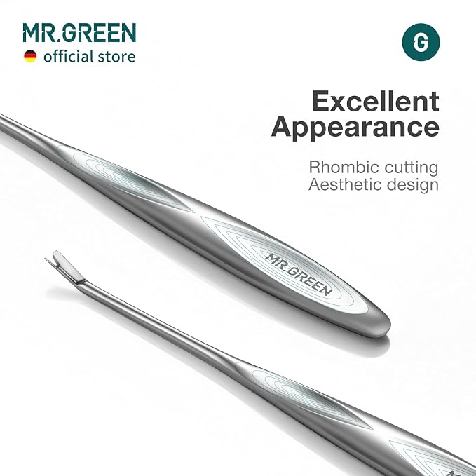 MR.GREEN Cuticle Pusher Dead Skin Remover Stainless Steel Manicure Tools - Image 5