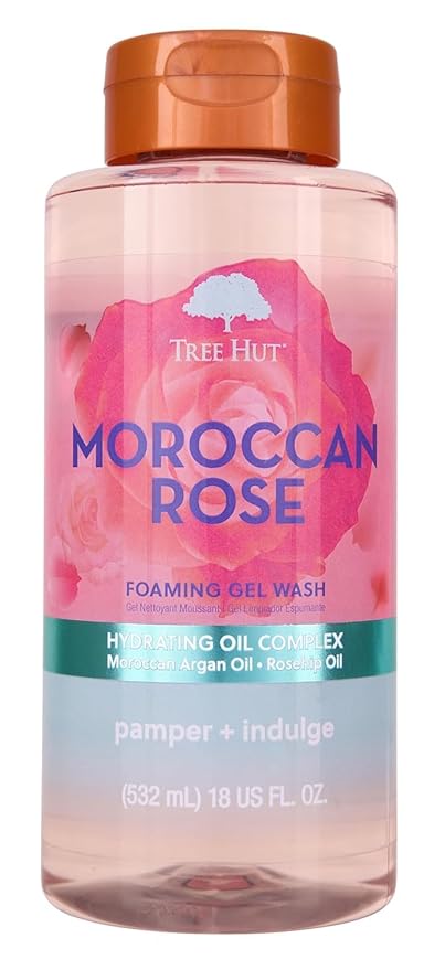 Tree Hut Moroccan Rose Nourishing & Moisturizing Foaming Gel Wash, 18 oz. by TreeHut