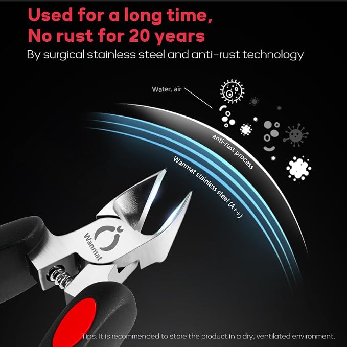 Toe Nail Clipper for Ingrown or Thick Toenails, Toenails Trimmer and - Image 5