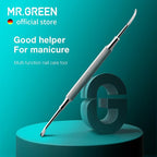 MR.GREEN Multi-Function Nail Care Tools Cuticle Pusher Nail Dirt Cleaner Double - Image 2