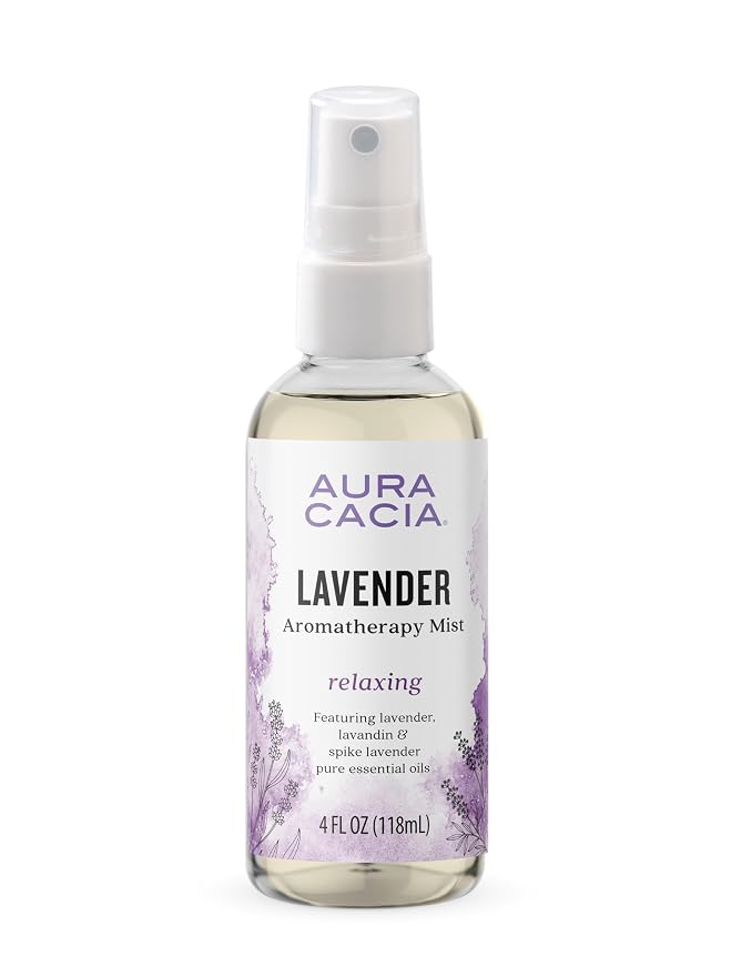 Aura Cacia Relaxing Lavender Aromatherapy Mist, Lavender Pure Essential Oils by AuraCacia