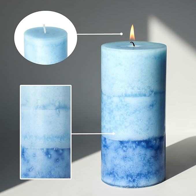 Lilac Scented Pillar Candles - Image 6