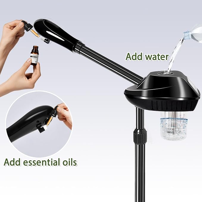 Professional Facial Steamer on Wheels, Spa Face Steamer - Image 5