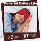 Sleep Mask Bluetooth 5.4 Headphones Soft Wireless Headband Eye Mask Blackout - Image 2
