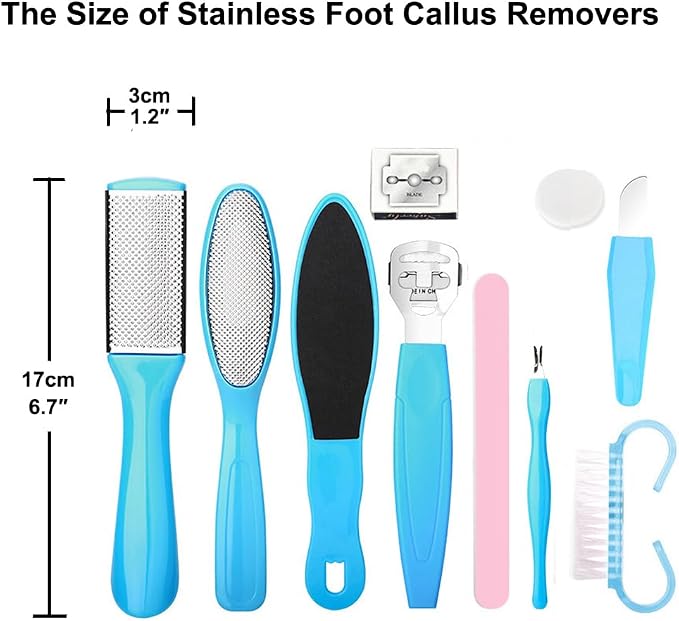 Stainless Callus Removers Set Foot File Pedicure Tools Kit - Image 4