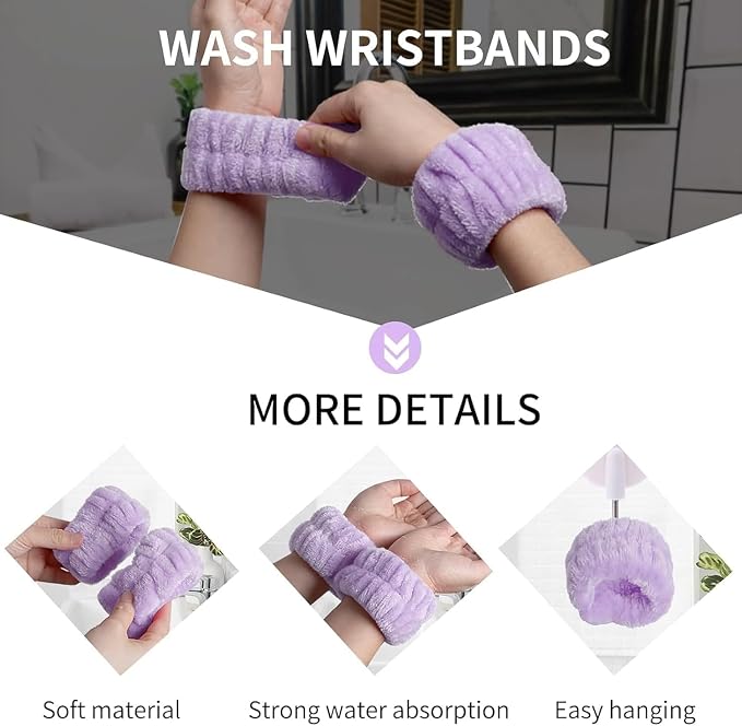 16pcs Skincare Headband Set, Headband Set - Image 4