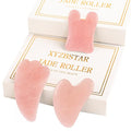 Gua Sha Facial Tools Set of 3 Guasha Massage Tool Rose Quartz Gua Sha Scraping by XYZBSTAR