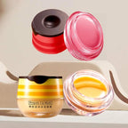 2 Pcs Bee Lip Balm Honey Pot, Honey & Strawberry Lip Mask Propolis Moisturizing - Image 3