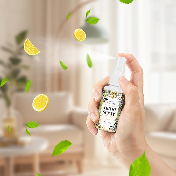 STRN Toilet Spray, Mint & Lavender Natural Scent, Portable Instant Odor - Image 5