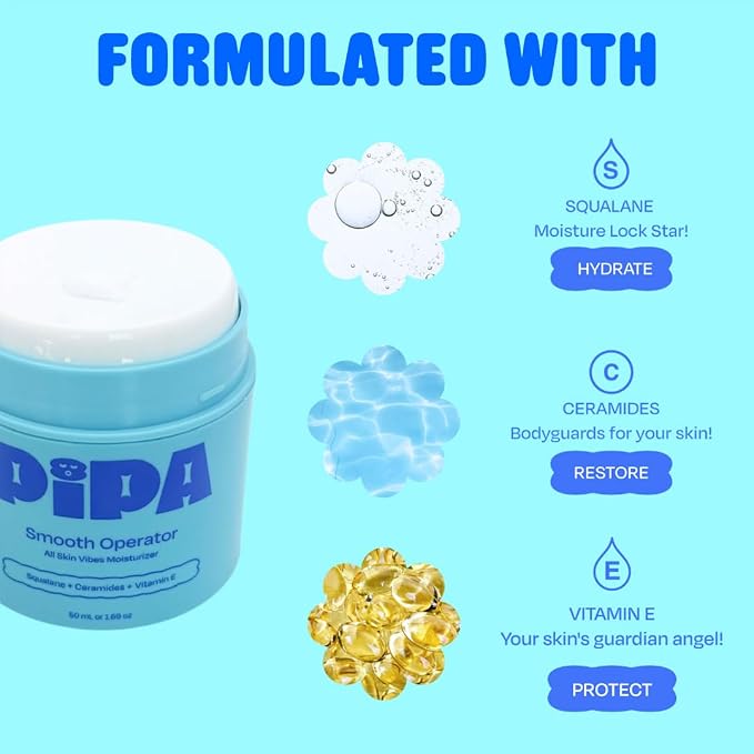 Pipa Skincare Smooth Operator Kids Face Moisturizer 1.7 oz | Clean, - Image 4
