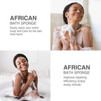 3 Piece Bright Style African exfoliating net Exfoliating Shower Set Long Bath - Image 6