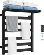 Towel Warmer Rack with WiFi, 6 Bars Large Towel Racks with Temperature & Timing by AQUATREND