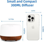 SPLITSKY 300ML Essential Oil Diffuser Aromatherapy Diffuser, Quiet 8 Hours - Image 2
