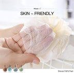 Loofah Sponge Bath Sponge for Women Men 4 Pack - Image 3