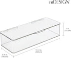 mDesign Makeup Storage Stackable Organizer Box - Image 4
