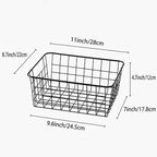 LeleCAT Wire Storage Baskets, Metal Wire Food Storage Organizer Bin Basket - Image 3