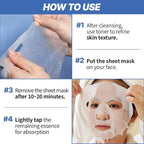 NEXTBEAU Solution Sheet Mask Variety Pack, 0.74 fl oz Each, Korean Facial Sheet - Image 6