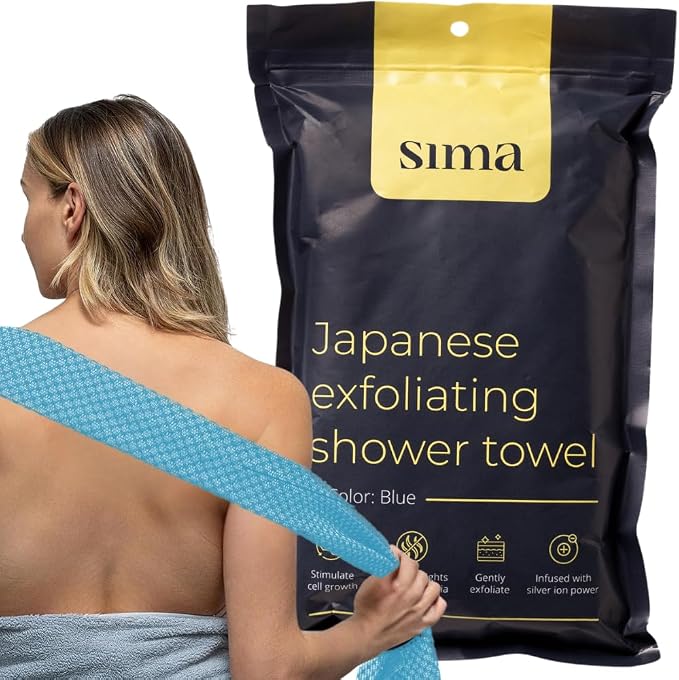Exfoliating Washcloth Face & Body Scrub Towel by SimaBrand