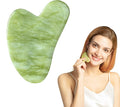 STARR-GIA Certified 100% Xiuyan Jade Gua Sha Massage Tool-Face Massager Reduces by STARR+Healthy+%26+Beautiful+Life