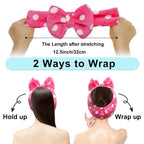 Shintop Sweet Super Soft Caroset Polka Dots Wash Cosmetic Headband Hairlace - Image 3