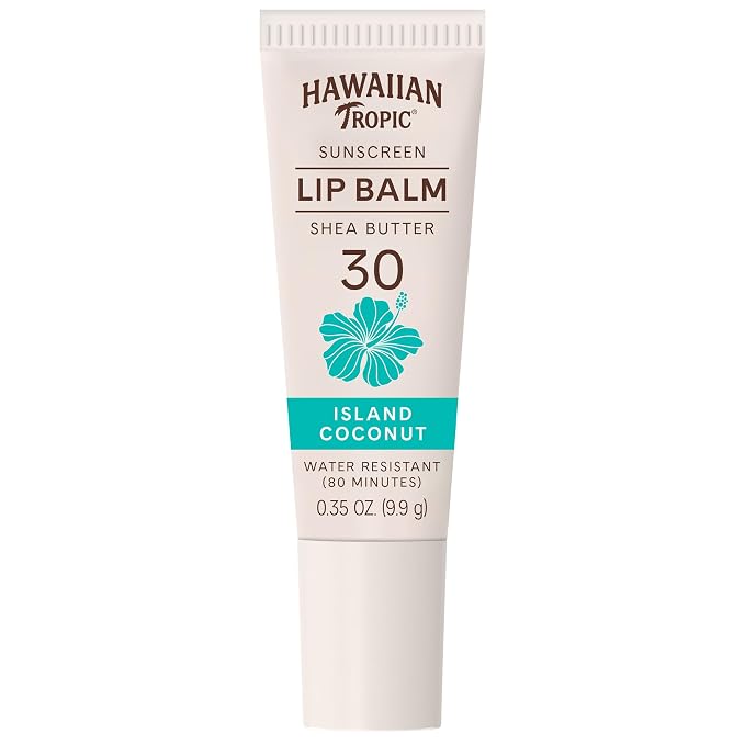 Hawaiian Tropic Lip Sunscreen SPF 30, Island Coconut | SPF Lip Balm, Beach by HawaiianTropic