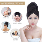 SUNLAND Microfiber Hair Towels Anti Frizz Hair Drying Towel Super Absorbent - Image 4