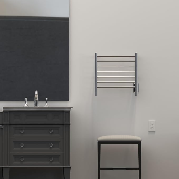 Amba RWHS-SP Radiant Small Hardwired Plug-in Combo 7 Bar Towel Warmer in - Image 2