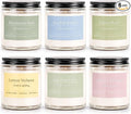 PELN Scented Candles for Women, Spring Summer 6 Pack Soy Wax Aromatherapy by PELN