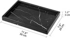 Marble Bathroom Vanity Tray, Natural Luxury Vanity Home Kitchen Bathroom Table - Image 2